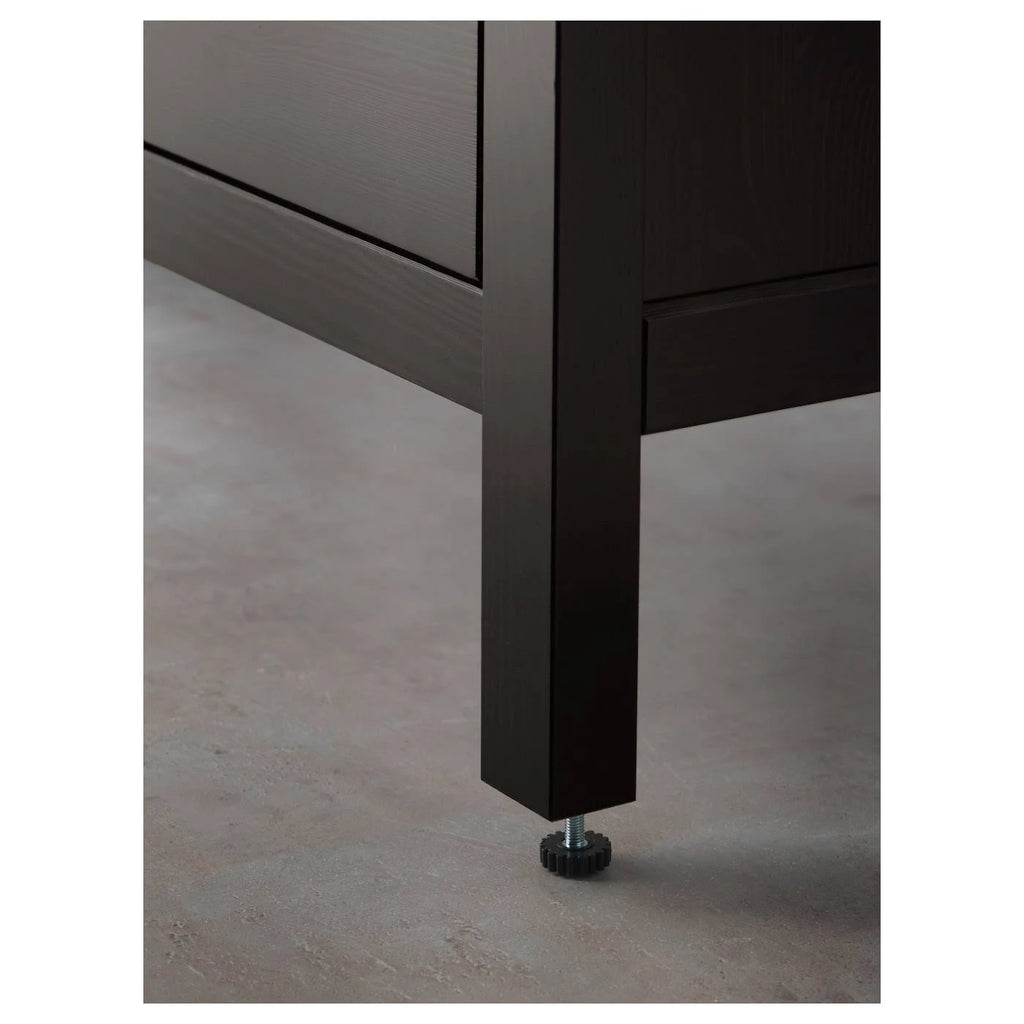 Black-Brown 4 Drawer Sink Cabinet W6854