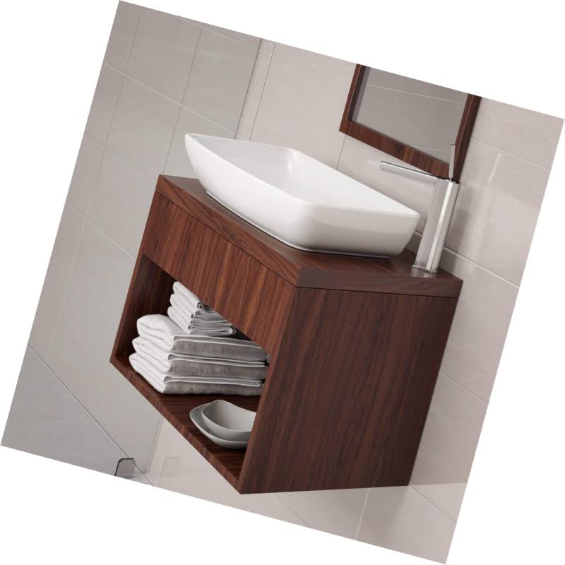 White Rectangular Vessel Sink I909827