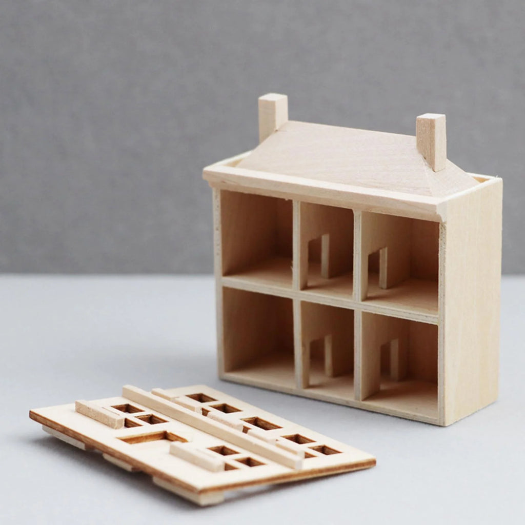 1/12 Unpainted Miniature Dollhouse Villa V77637