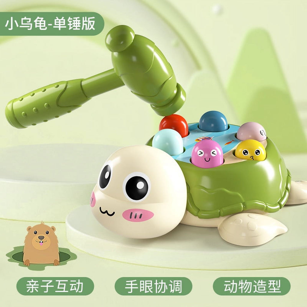 Knocking Toy Whack Tortoise Game Hammer Whacking Toy F4375