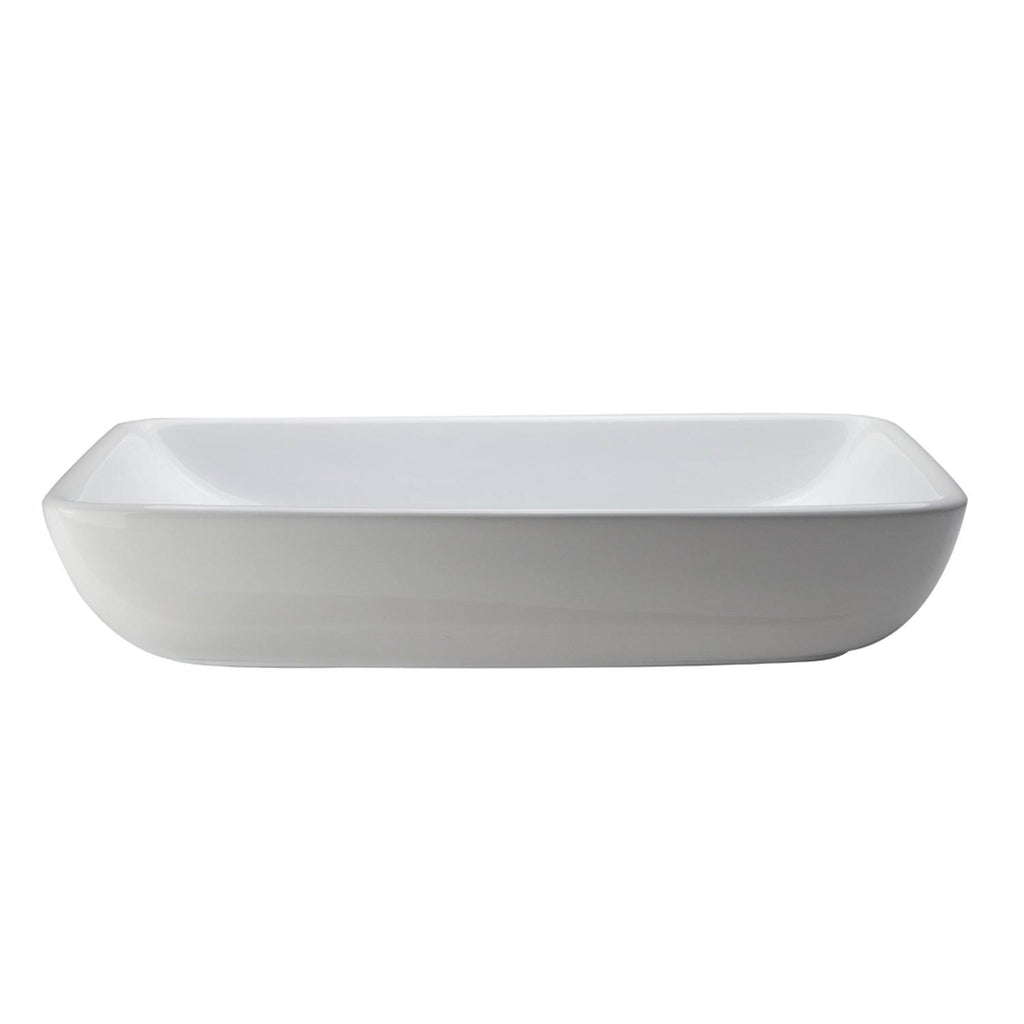 White Rectangular Vessel Sink I909827