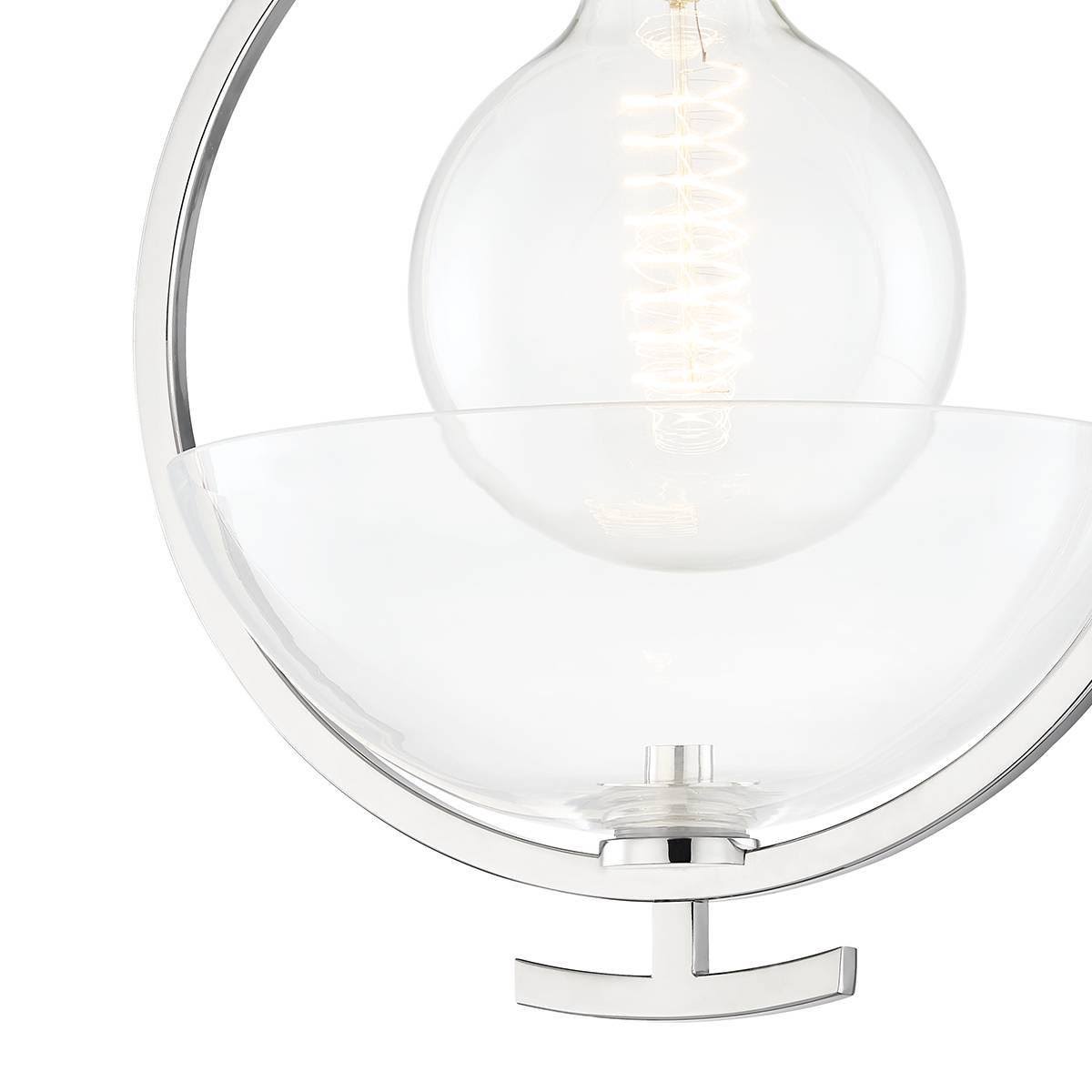 Polished Nickel Semi-Flush Mount Light E289