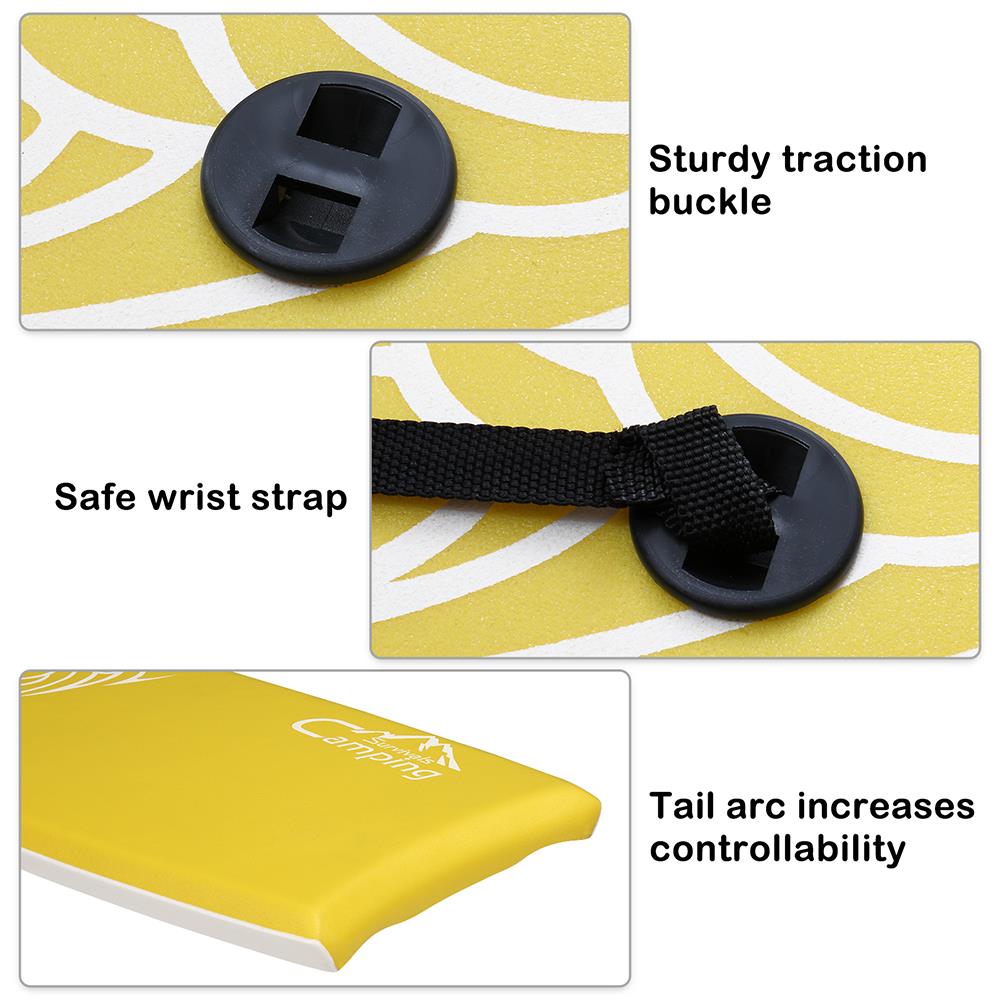 41" Lightweight Bodyboard with EPS Core, XPE Deck, HDPE Slick Bottom, and Wrist Leash X410903