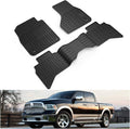 Black TPE Floor Mats for Dodge Ram 1500 Quad Cab Y318385
