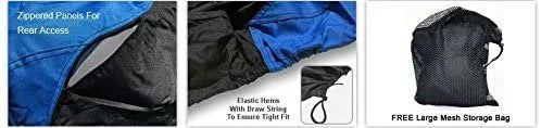 Blue/Black Trailerable Jet Ski Cover with Trailer Straps and Storage Bag A3129