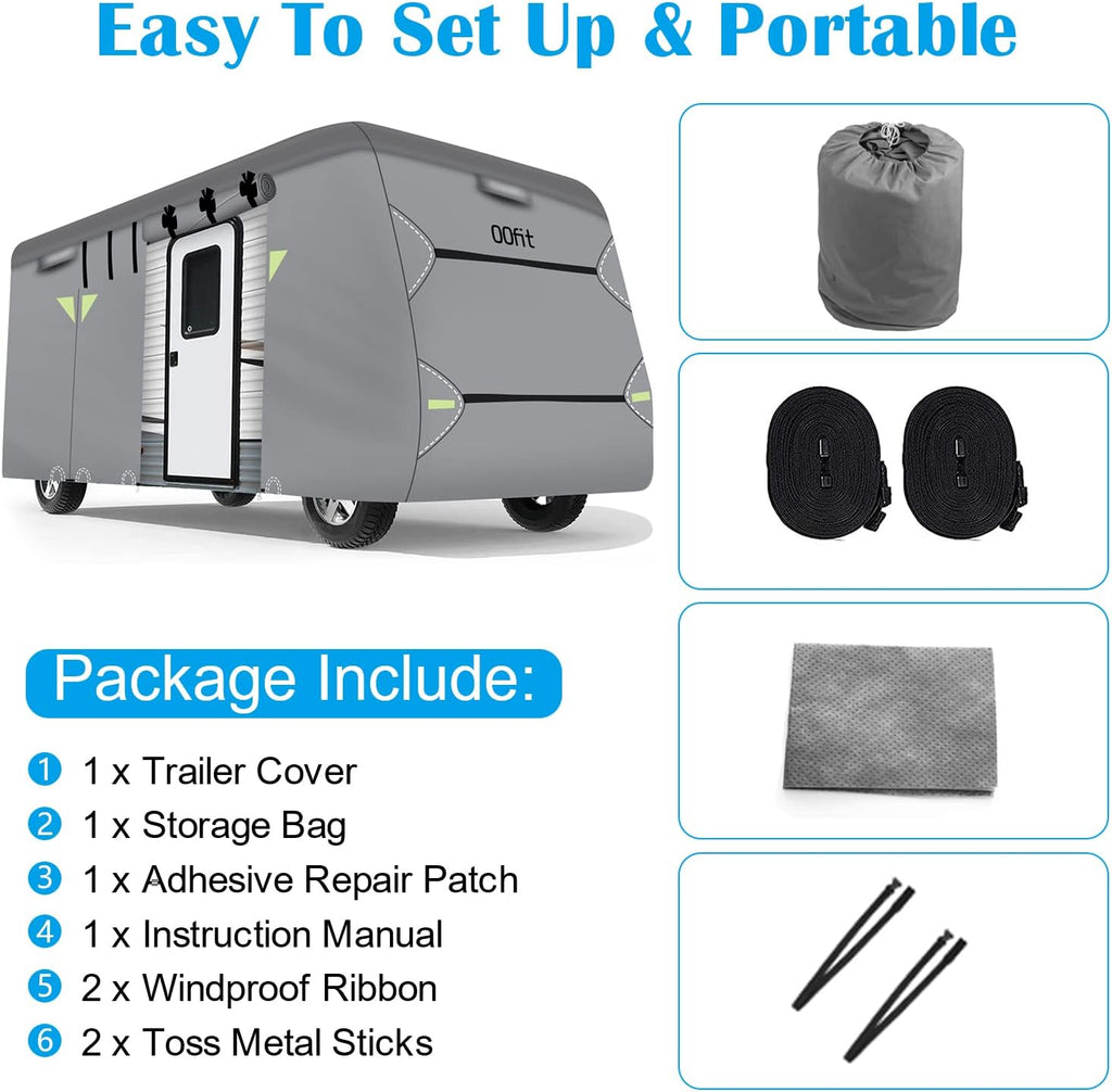 Upgraded 5-ply Class C RV Cover Fits 23'-26' RVs T7347