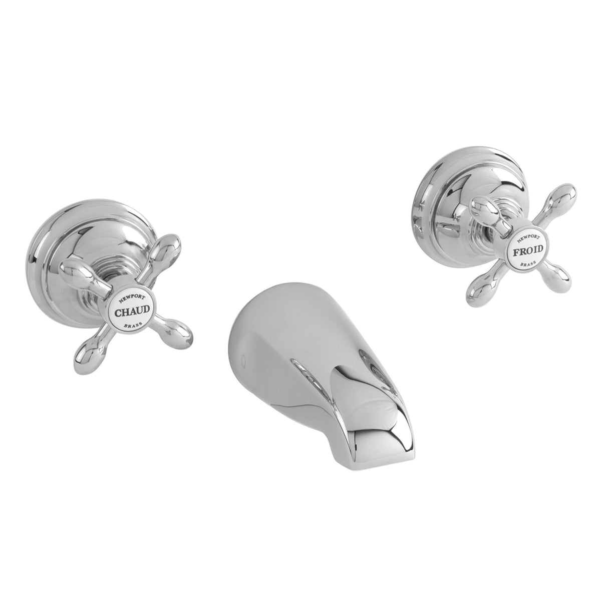 Matte White Wall Mount Tub Faucet D3685