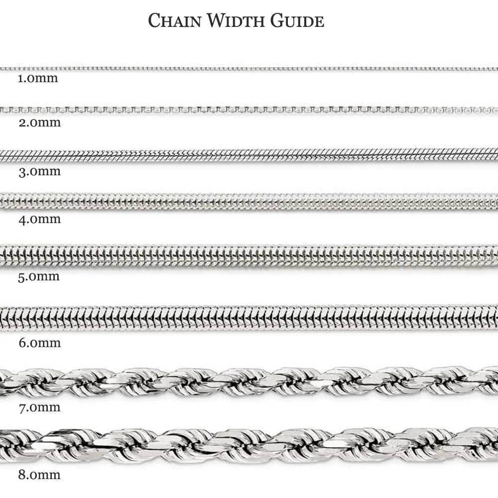 2mm Sterling Silver Rolo Chain Necklace, 26 Inch W958