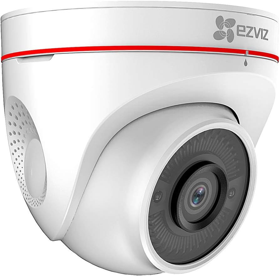 Outdoor Security Camera Turret WiFi 1080P, 100ft Night Vision, IP67 Weatherproof D1653