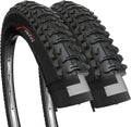 Pair of 2 Foldable 26 x 1.95 Inch 60 TPI Tires for MTB Mountain Hybrid Bike Bicycle L73203