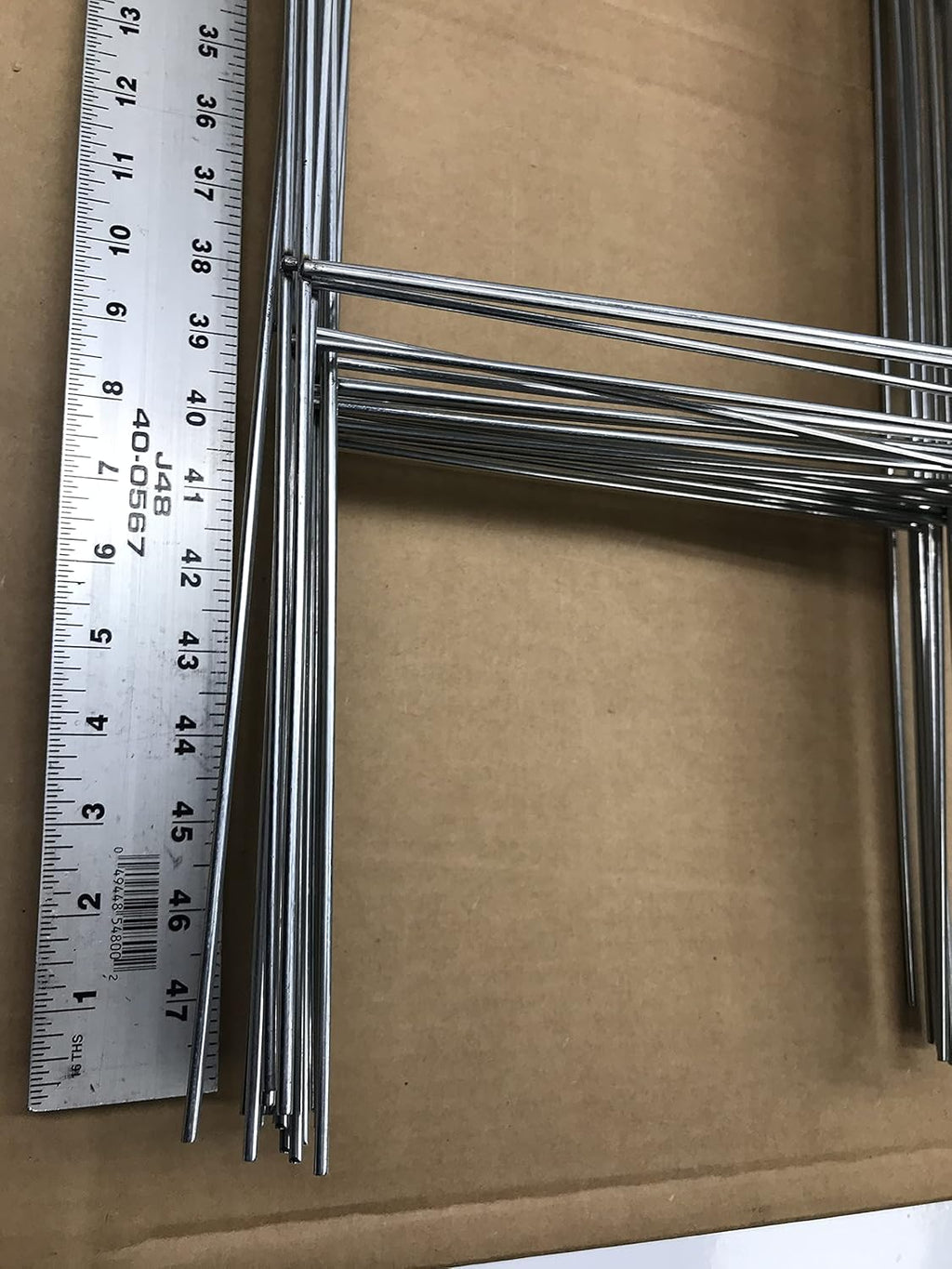50 Pack Galvanized Wire Double H-Frame Stake 24 Tall 10 Wide Sign Holder C64453