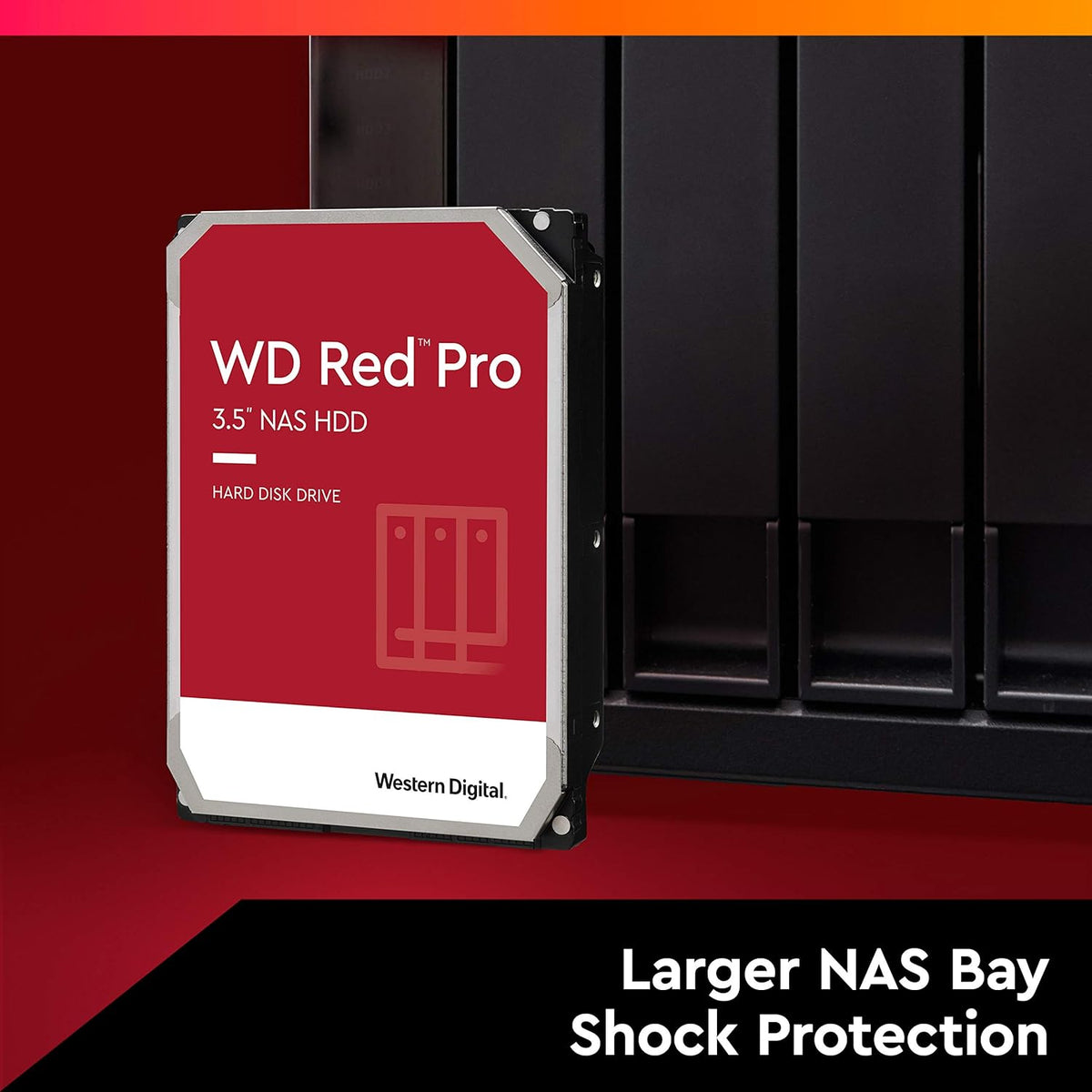 16TB WD Red Pro NAS Internal Hard Drive HDD - 7200 RPM, SATA 6 Gb/s, CMR, 256 MB Cache, 3.5 L468205