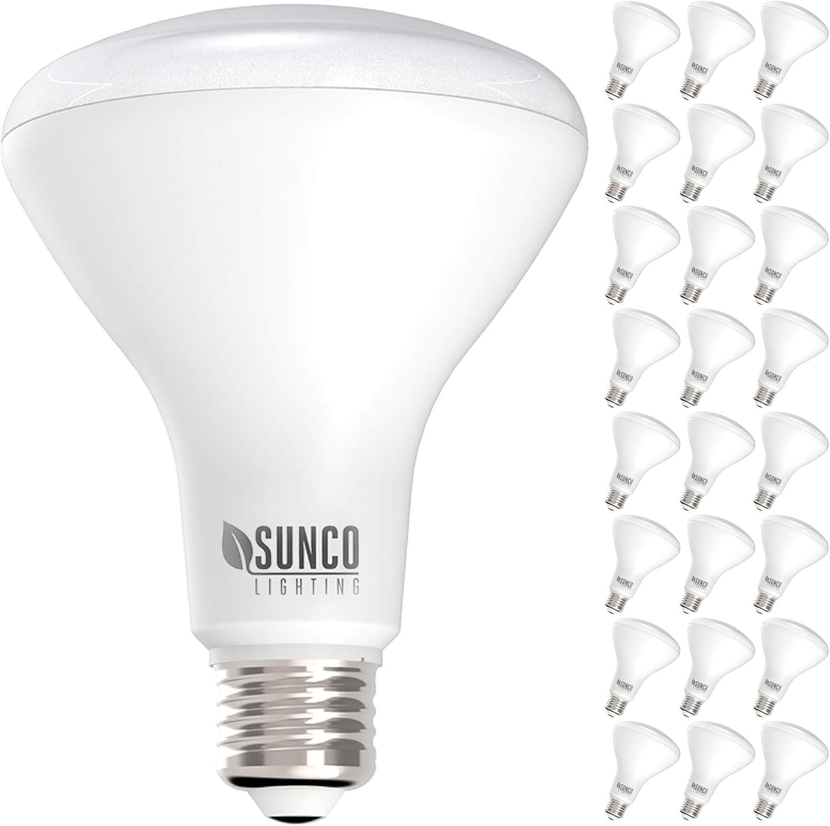 24 Pack BR30 LED Bulbs, 11W Equivalent 65W, 4000K Cool White, E26 Base, Dimmable Recessed Can Light Bulbs P2697