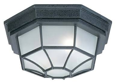 2 Light Black Outdoor Flush Mount C312202