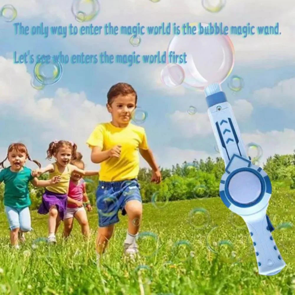 Blue Bubble Fish Electric Bubble Blowing Machine A855028