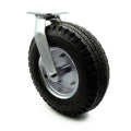 12x22 x 3.5x22 Black Pneumatic Rubber Wheel Swivel Caster S5303