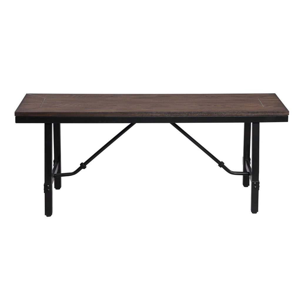 Oak & Black Bench A88775