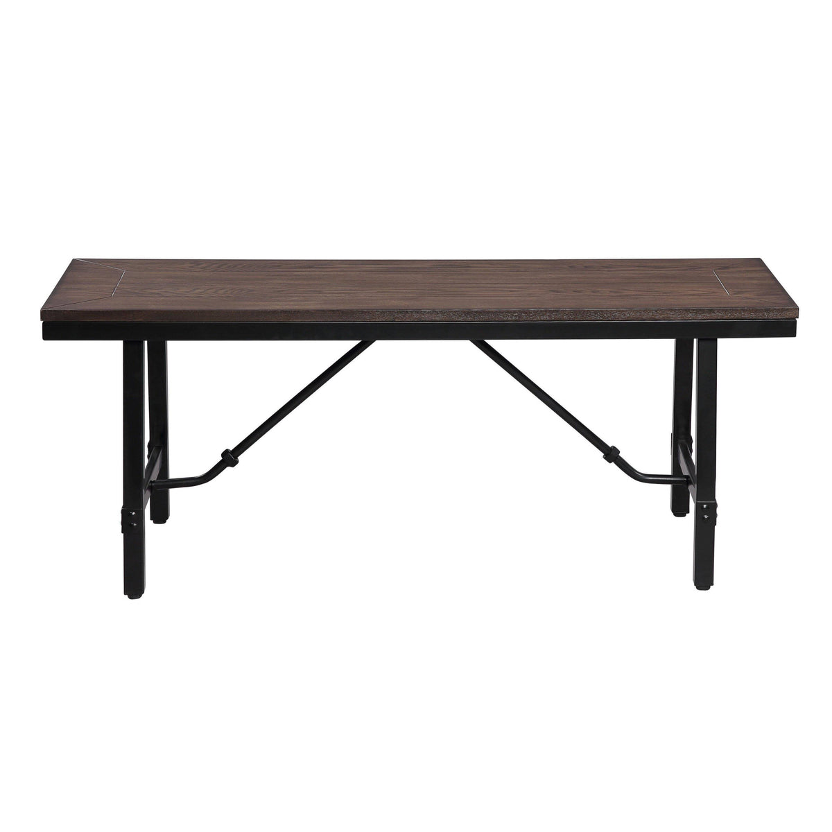 Oak & Black Bench A88775