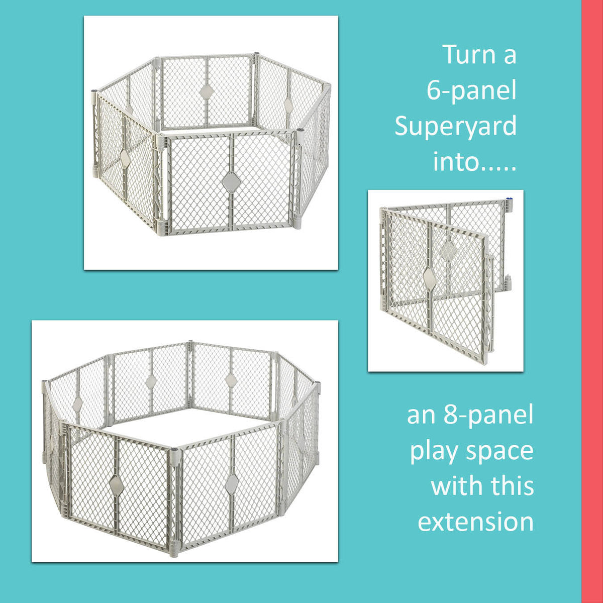 Toddler Baby Panel Playpen Safety Playard Fence Yard Cage Y416787