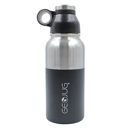 Black 32 oz Stainless Steel Vacuum Insulated Water Bottle C90616