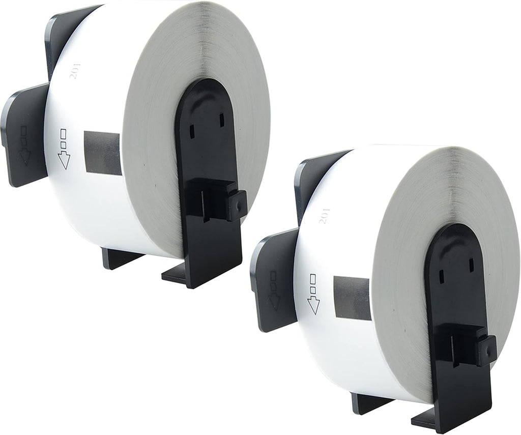 8 Pack Continuous White Label Paper Roll with 8 Reusable Cartridges B35396