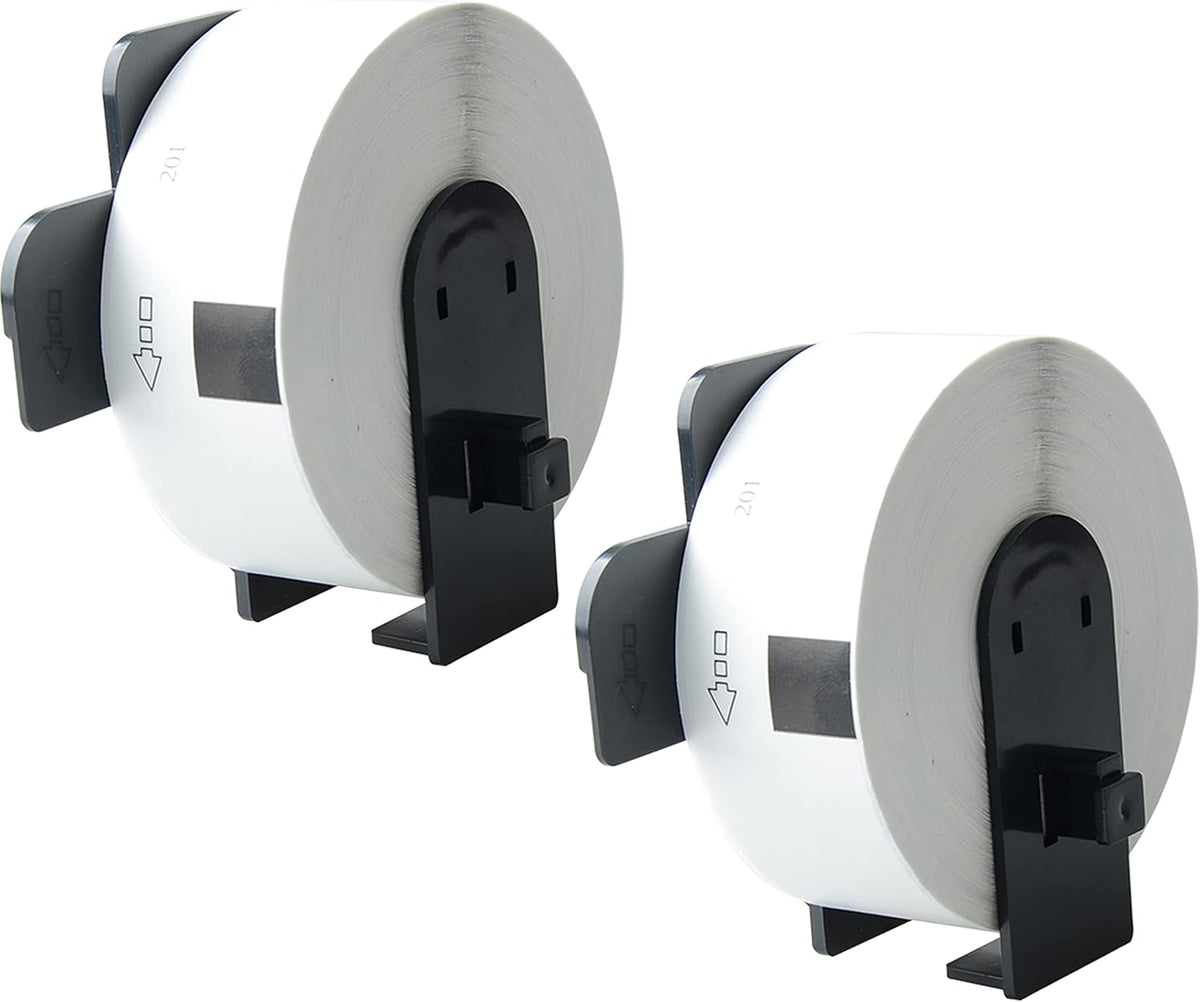 8 Pack Continuous White Label Paper Roll with 8 Reusable Cartridges B35396