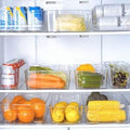 Clear Plastic Fridge Organizer Bins, Set of 8 N78256