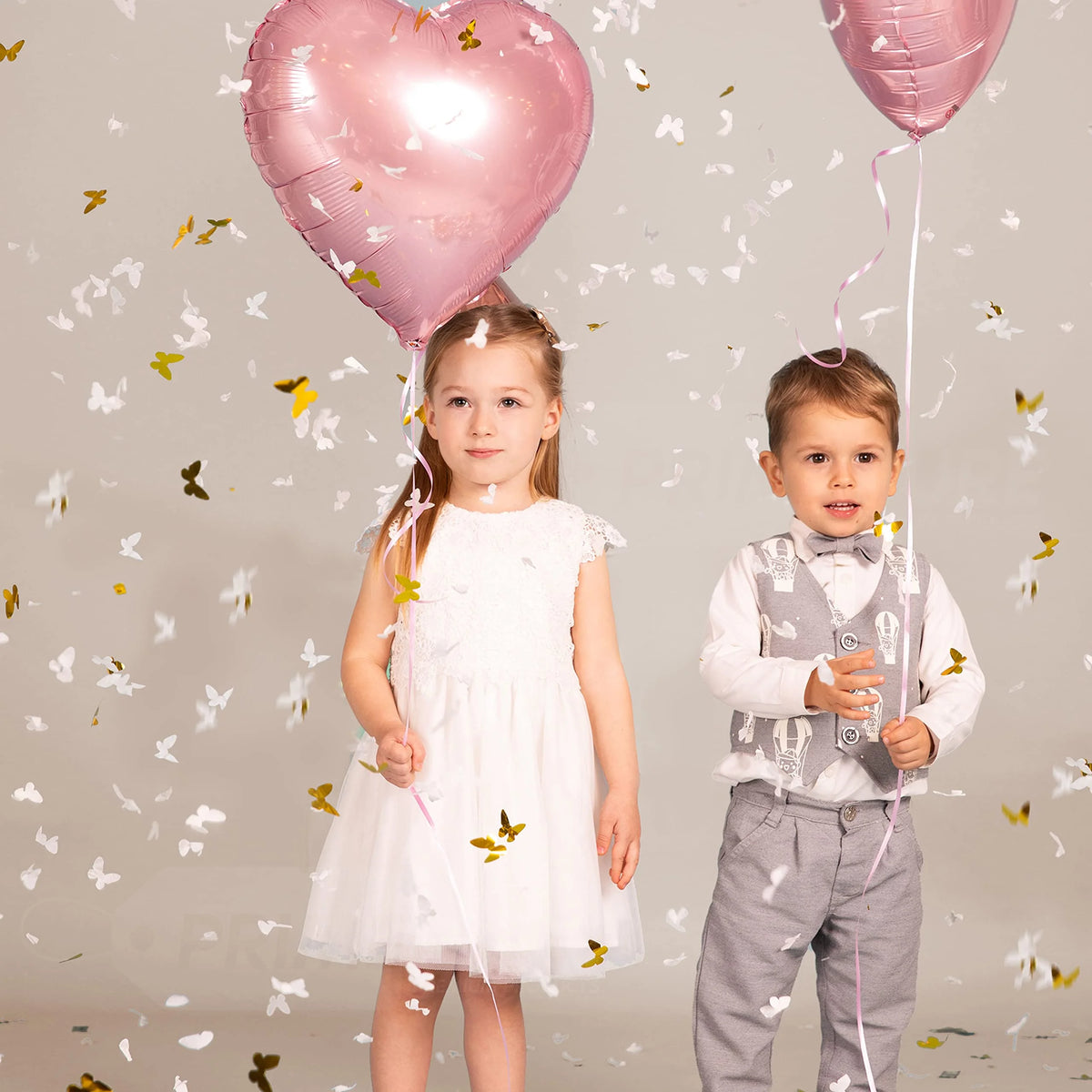 White Butterfly Confetti Cannons 6 Pk G4824