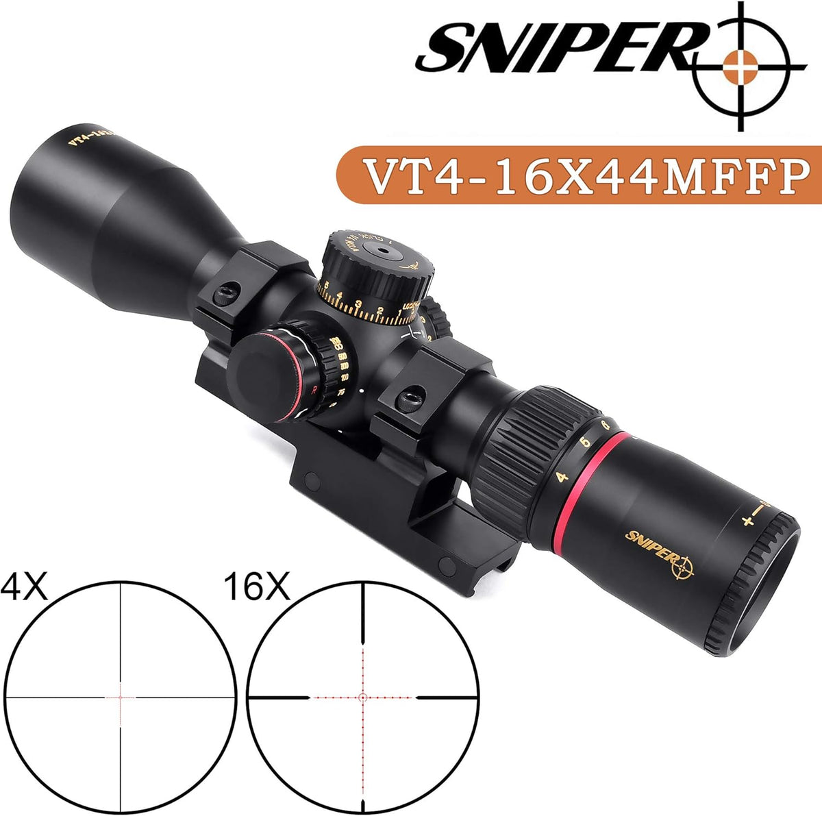 Red Illuminated Mil Dot Reticle Rifle Scope Z174506