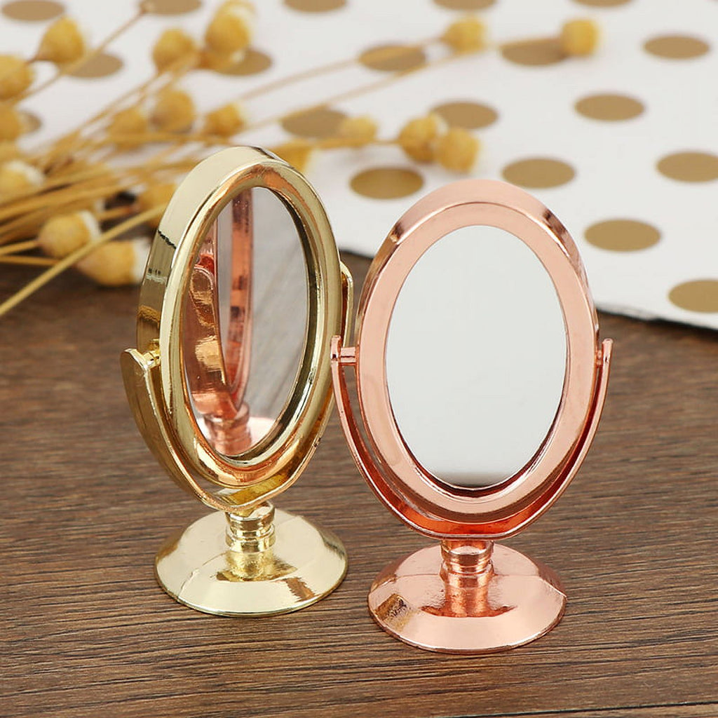 Gold Metal Dollhouse Miniature Mirror E202