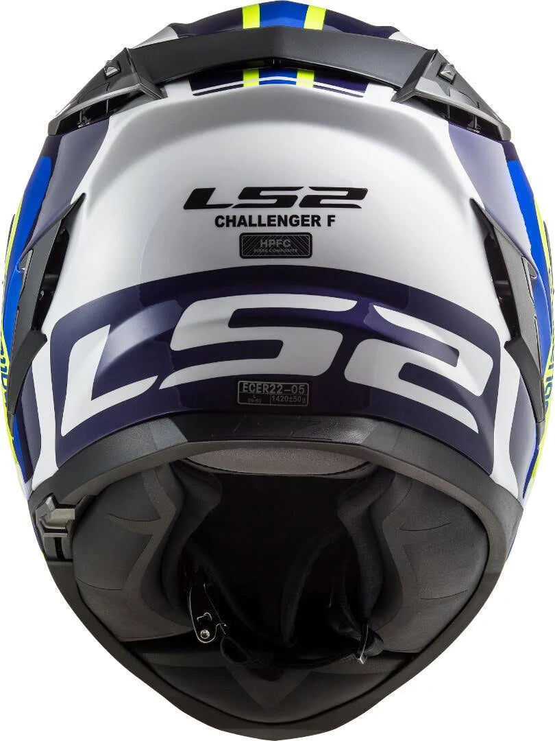 White-Blue-Yellow Helmet M691