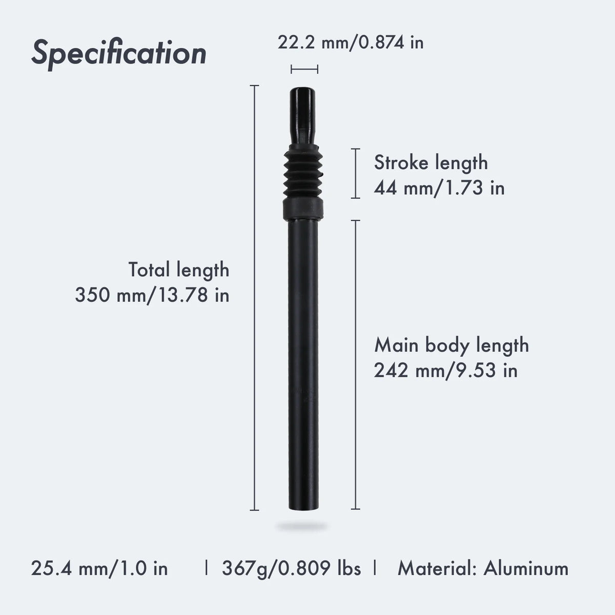 Suspension Seatpost 25.4 27.2 28.6 30.9 31.6mm x350mm Damping MTB Road Bike Seat Tube A9667