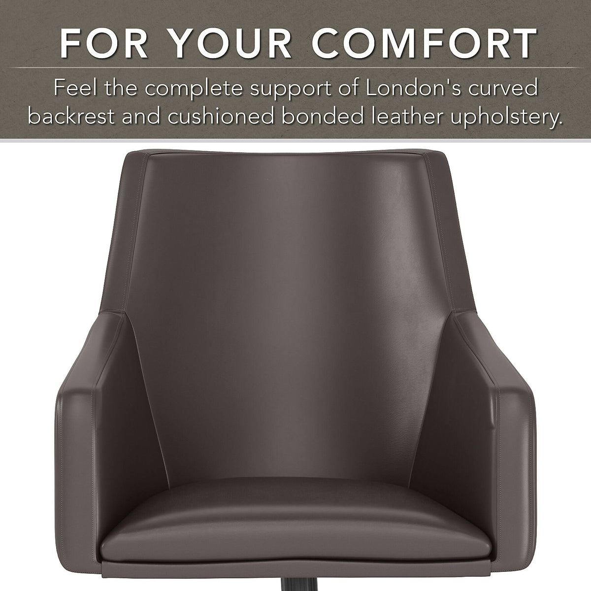 White Leather Box Chair C990926