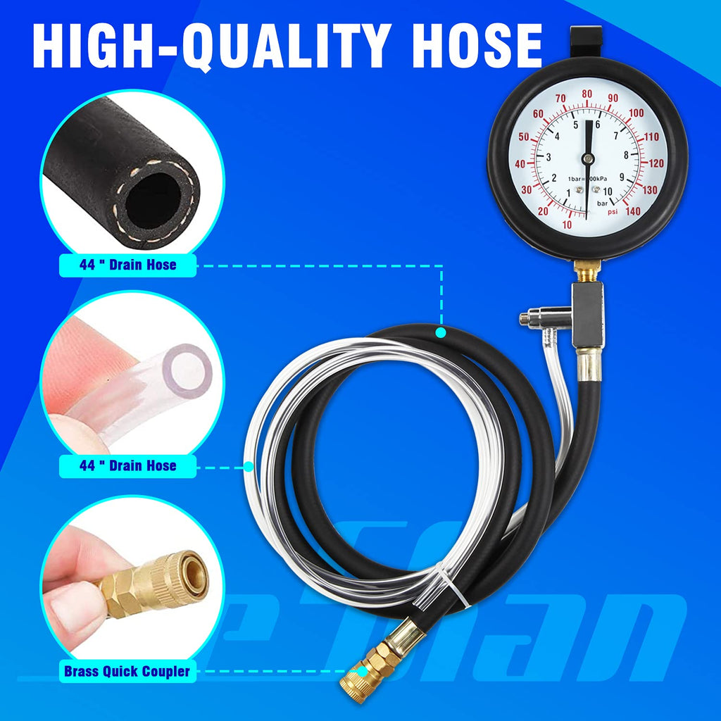 Fuel Pressure Test Kit 0-140 PSI Pack of 2 G544