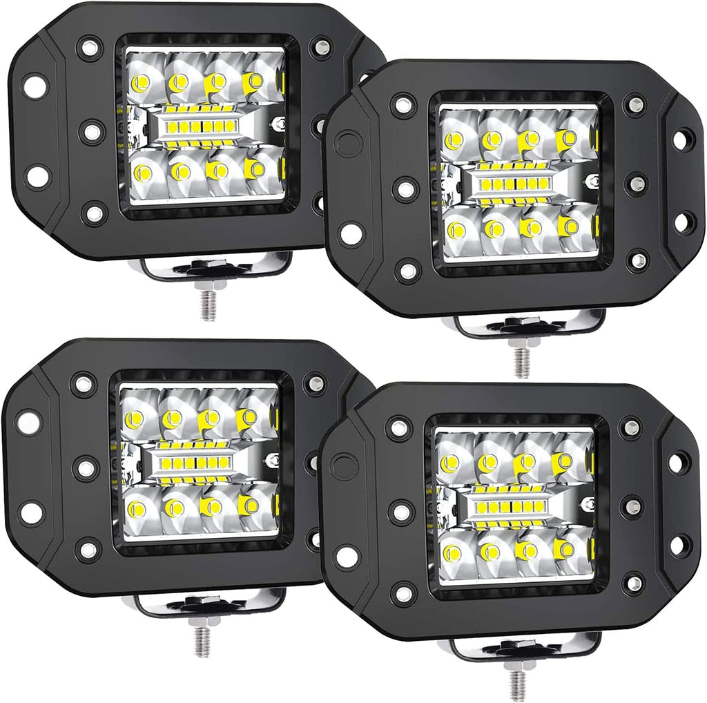 4PCS 42W LED Light Pods Spot Flood Combo Beam Work Light H698747