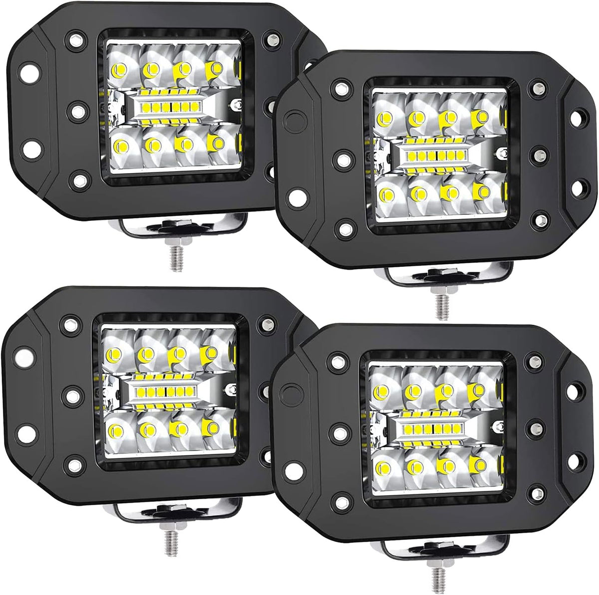 4PCS 42W LED Light Pods Spot Flood Combo Beam Work Light H698747