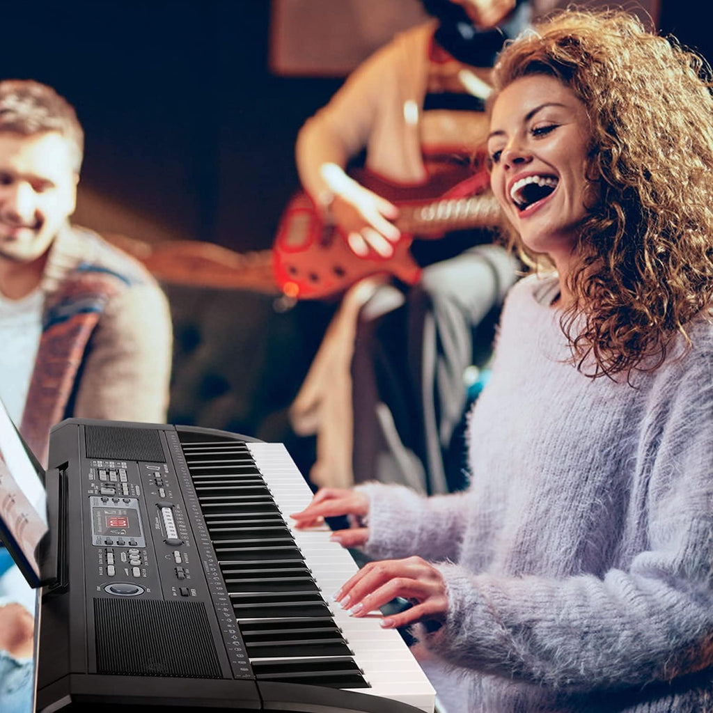 61 Key Electric Keyboard with Microphone and Power Supply V8876
