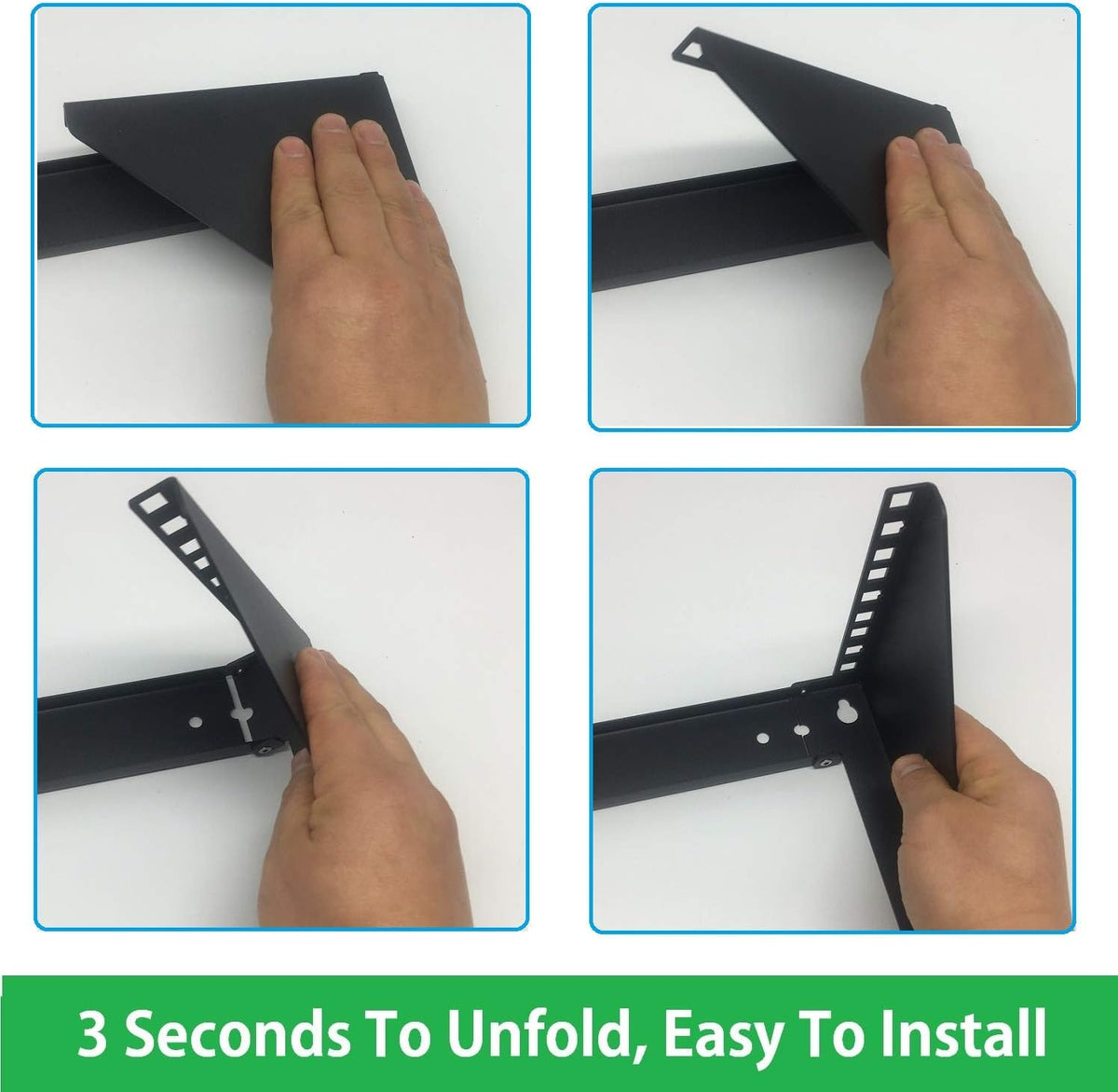 3U 19 Inches Steel Vertical Patch Panel Mounting Bracket, Pack of 2 F517940