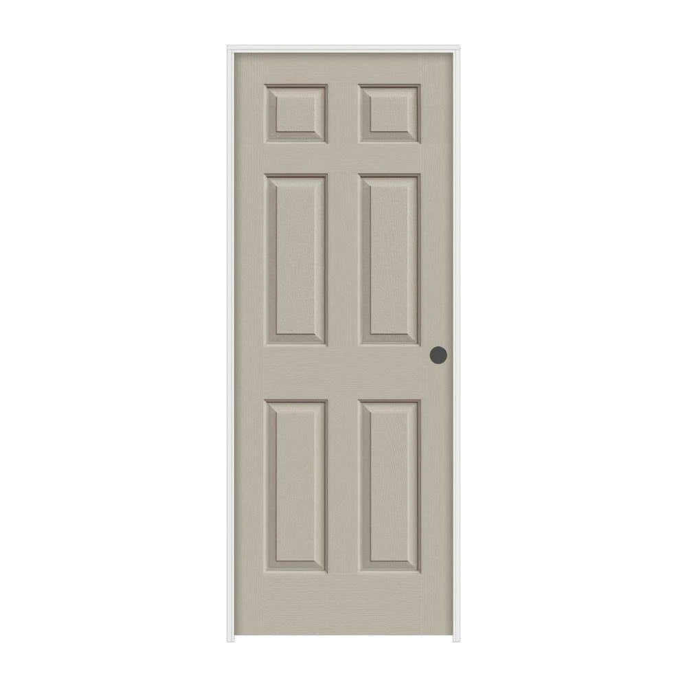 36 in. x 80 in. Desert Sand Painted Left-Hand Textured Molded Composite MDF Single Prehung Interior Door H88431