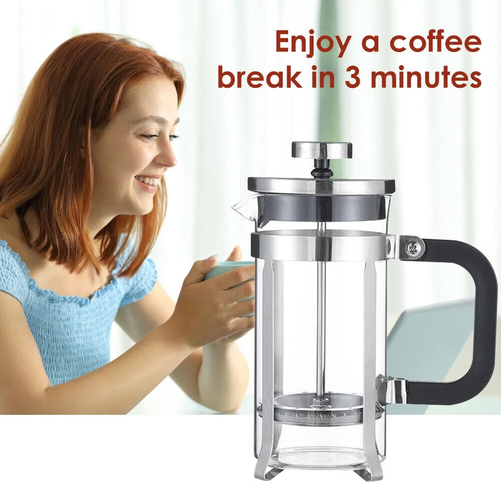 20oz Glass Stainless Steel French Coffee Press K949