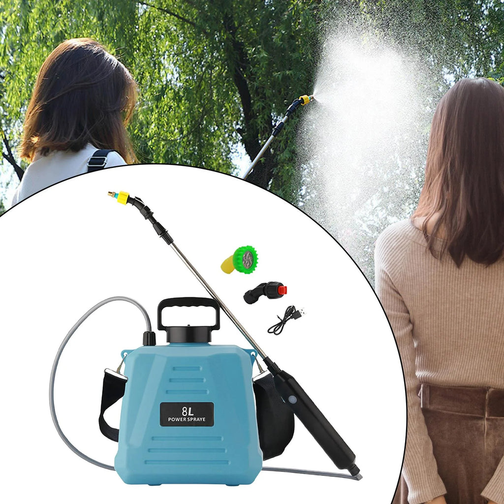 Blue 8 L Electric Garden Sprayer with Shoulder Strap C44621