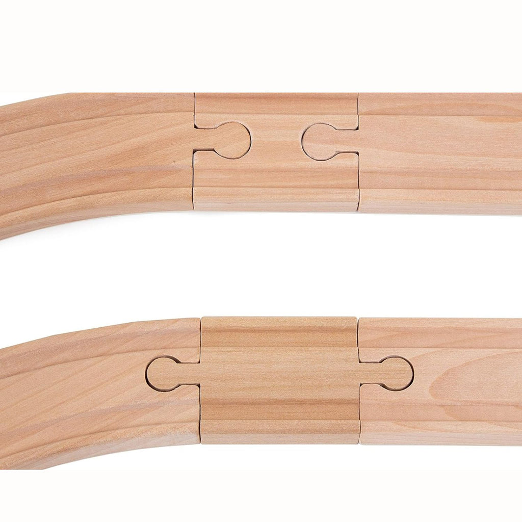 8 Pcs Wooden Train Track Adapter Pack Q278