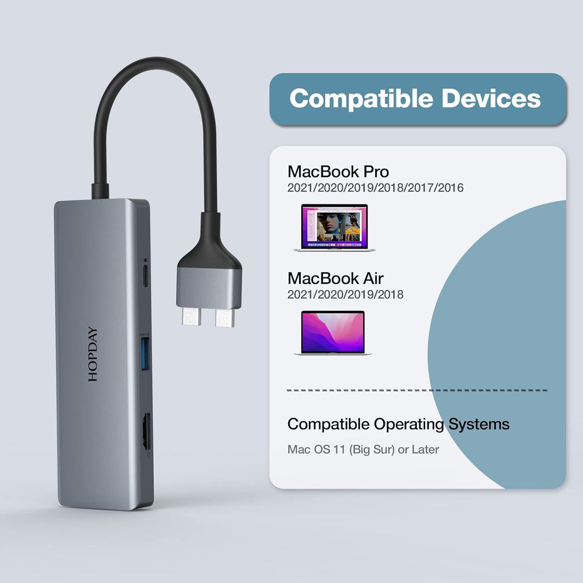 9 in 2 USB C Hub with 4K HDMI, 100W PD, USB 3.0, SD/TF Card Reader, 3.5mm Audio N79595