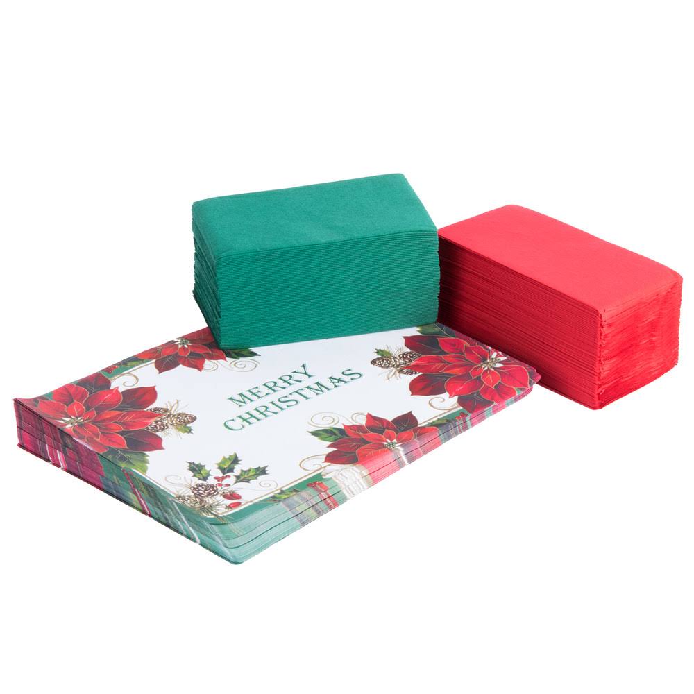 10x22 x 14x22 Merry Christmas Placemat Combo Pack - 250/Case A808868
