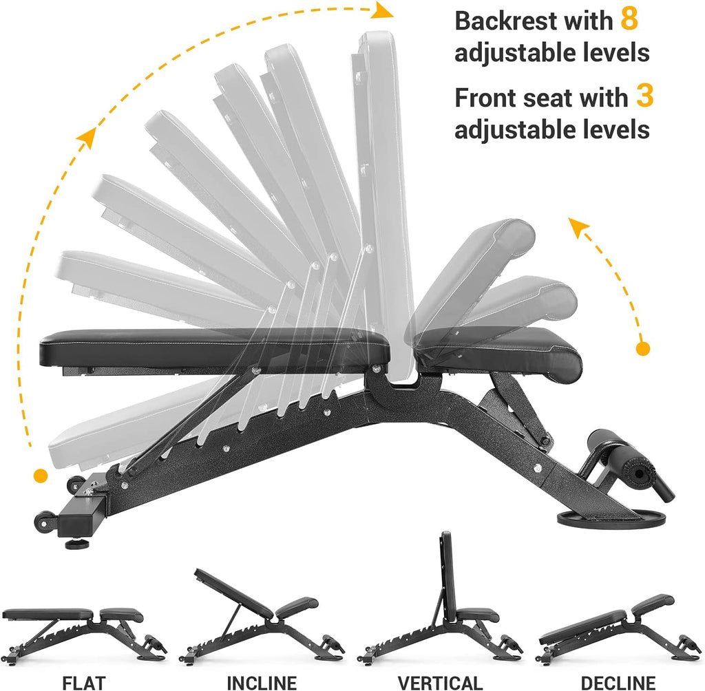 Adjustable Weight Bench with Leg Extension V34134