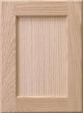 Unfinished Red Oak Recess Panel Kitchen Cabinet Door K447648