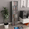 High Gloss Grey CD Cabinet Z8549