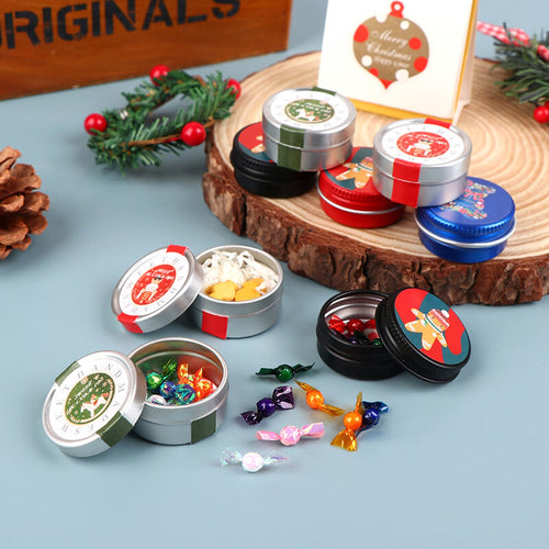 1:12 Dollhouse Mini Christmas Cookies Candy Gift Box Tin Box I5175