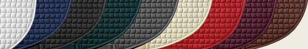 White Full Cotton Jumping Saddle Cloth J74110