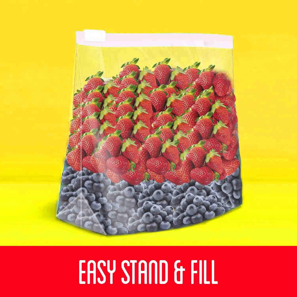 10 COUNT 5 Gallon 3 Mil Plastic Bag with Slider Top O672